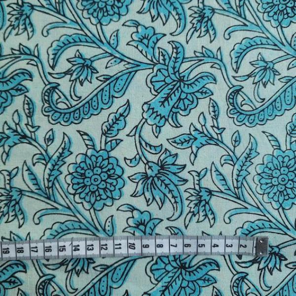 Kalamkari Hand Block Print aus Indien – FLORAL
